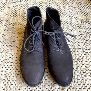 Allsaints black suede boots sz43 (fits like 9)